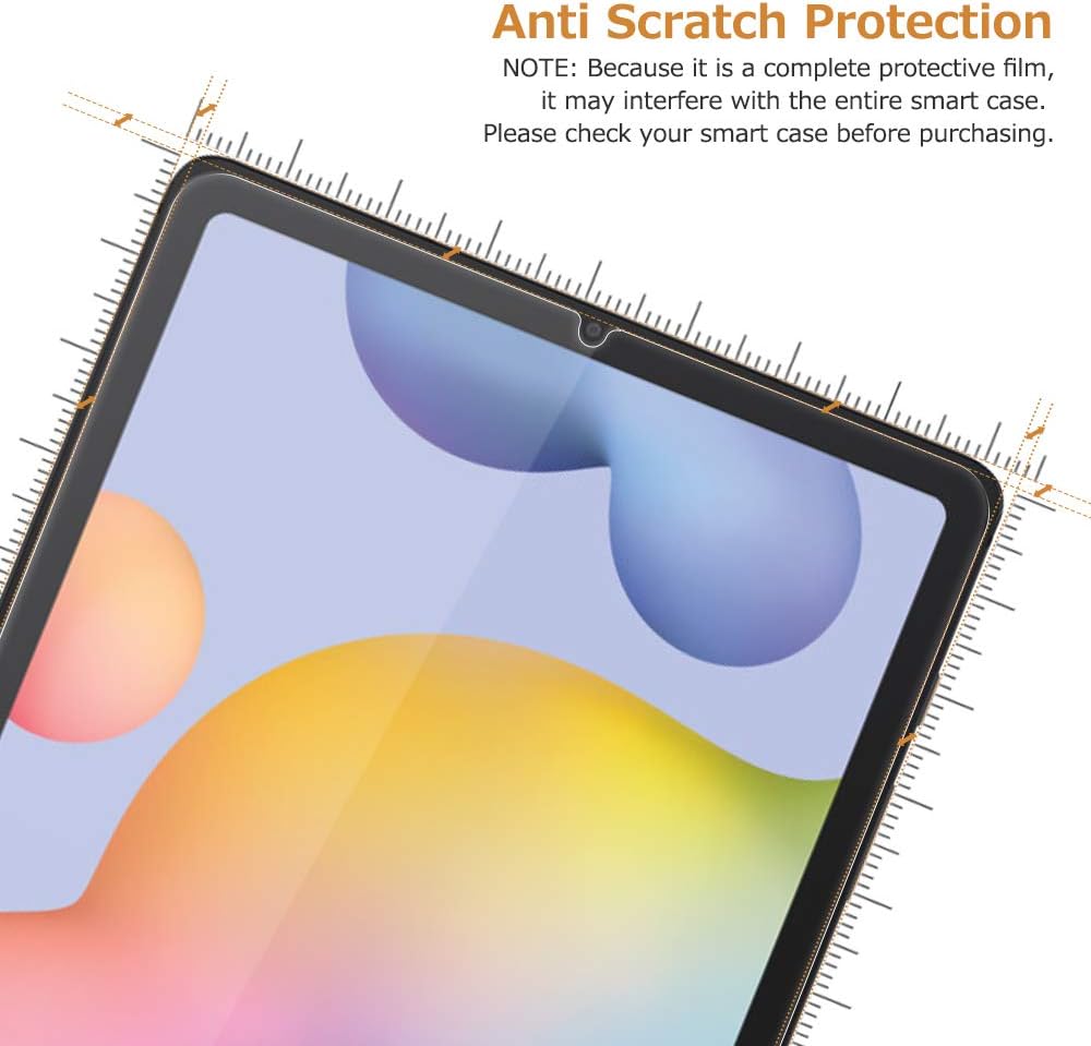 Hianjoo 2-Pcs Screen Protector Compatible With Samsung Galaxy Tab S6 Lite 10.4'' 2024/2022/2020 (SM-P620/SM-P625/SM-P613/SM-P619/SM-P610N/P615) - Image 4