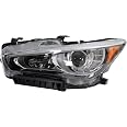 thumbnail image 2 of Left Driver Side Front Headlight Lens Cover For Infiniti Q50 2014-2021 – Clear Plastic, Direct Replacement 2 of 5