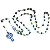 Oval Beaded Rosary Made of Genuine Connemara Marble