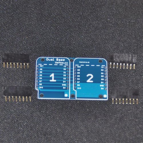 Double Socket Dual Base Shield DIY kit for WeMos D1 Mini NodeMCU ESP8266 WIFI module ,PCB board for ESP8266 Moule