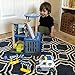 Pidoko Kids Police Station Playset - Everyday Heroes Wooden Toys Play Set, with Accessories - Toy Dollhouse for Boys & Girls Toddlers 3 Year Old and up