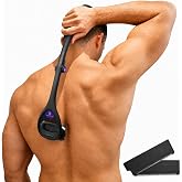 baKblade 2.0 PLUS - Back Shaver for Men (DIY), Ergonomic Handle, Shave Wet or Dry (Extra Blades Included)
