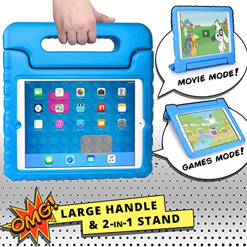 Apple iPad Air case for kids [SHOCK PROOF KIDS IPAD CASE] COOPER DYNAMO Kidproof Child iPad Air 1 Cover for Toddlers, Girls, Boys | Kid Friendly Handle & Stand, Light Weight, Screen Protector (Blue) - Thumbnail 6