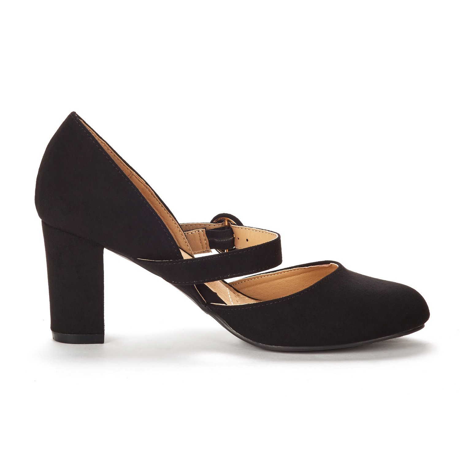 DREAM PAIRS Women's Charleen Black Suede Classic Fashion Closed Toe High Heel Dress Pumps Shoes Size 6.5 M US - Image 4