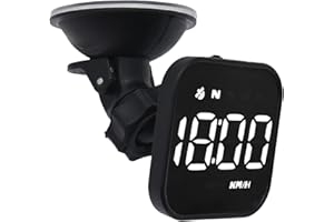 KAOLALI G4S Car HUD Heads Up Display, GPS Digital Speedometer with Speed MPH Compass Driving Direction Fatigue Driving Reminder Overspeed Alarm Trip Meter for All Vehicles (White)