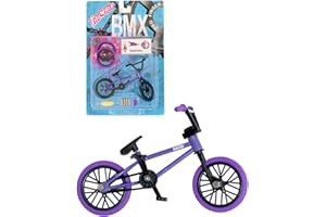 GENERIC Tailwhip Metal Finger Bike Mountain Bike Toys Functional Kids Mini Finger BMX Gift Toy Finger BMX (Purple)