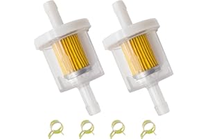 YGQ 691035 1/4" Inline Fuel Filter Kit for Briggs & Stratton 493629 84001895 794079 56002 Toro MTD Craftsman Kawasaki 49019-0