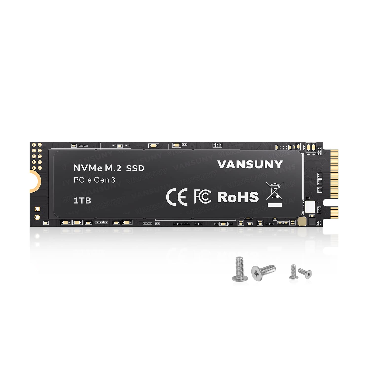 Photo 1 of Vansuny 1TB NVMe M.2 Internal Solid State Drive PCIe 3.0 TLC M.2 SSD 3D NAND 2280 Speed up to 3400/2900MB/s Internal Solid State Hard Drive PCIe SSD