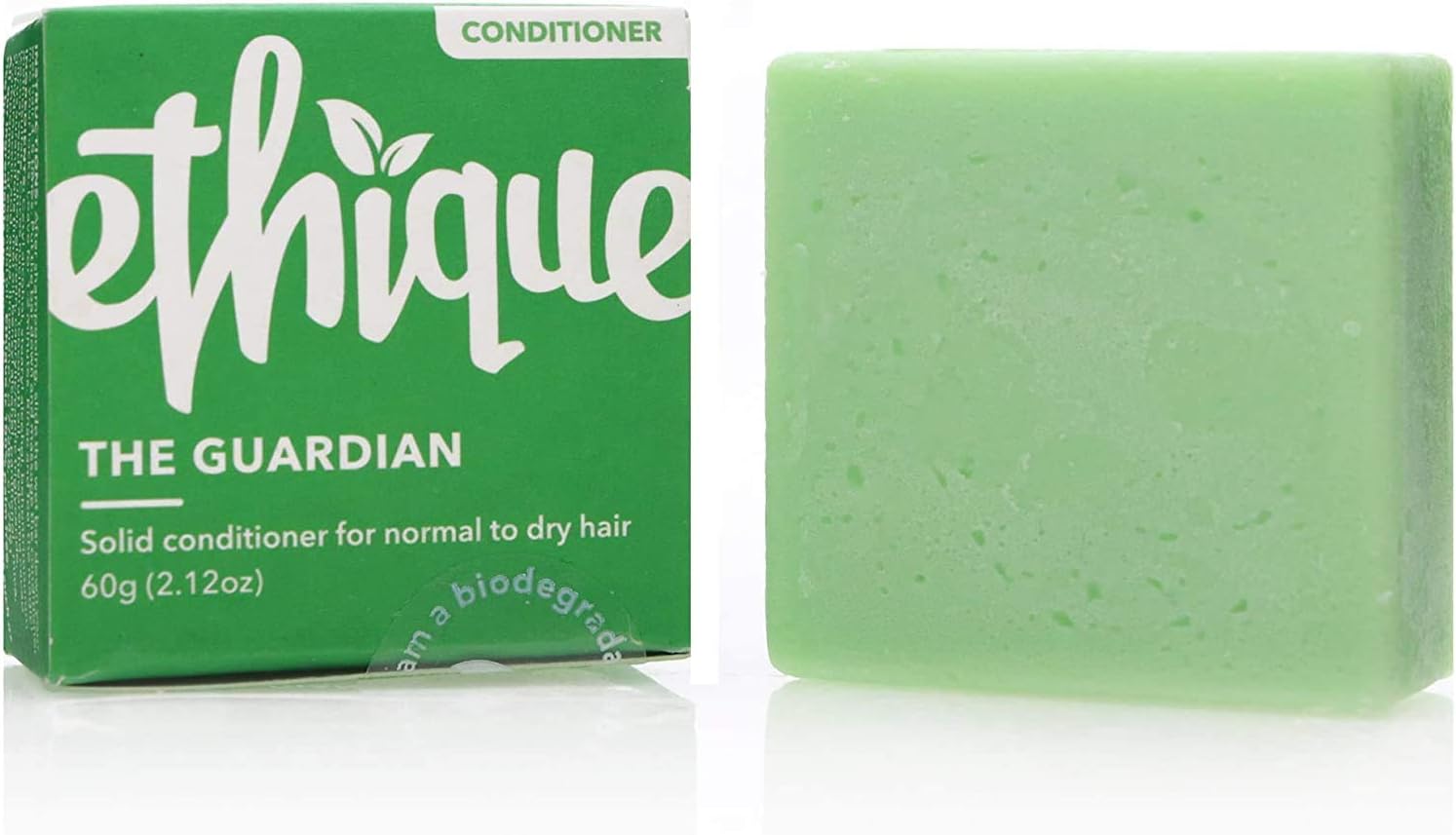 Ethique Eco-Friendly Solid Conditioner Bar for Normal-Dry Hair, Guardian - Sustainable Natural Conditioner, Plastic Free, pH Balanced, Vegan, Plant Based, 100% Compostable and Zero Waste, 2.12oz