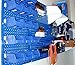 Wall Control Pegboard 32in x 16in Blue Metal Pegboard Tool Board Panel