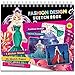 Fashion Dresses Sketch Portfolio Sticker Book - Designer Sketchbook - 100+ Stencils, 36 Giant Coloring Pages, Mermaid Dress Princess Costume Hair Star Stickers – Art Kit Drawing Coloring Book for Kids