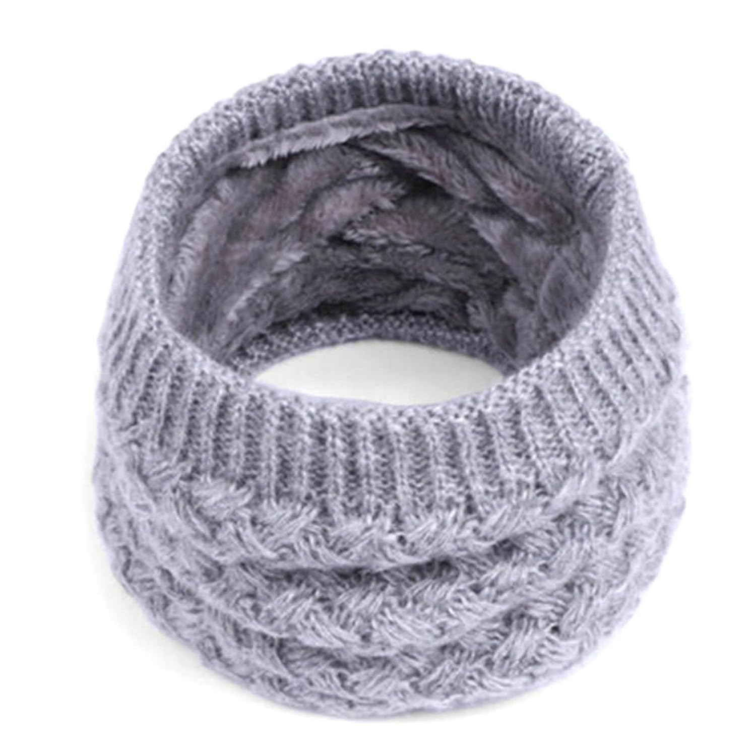 blingg wool & fur collar scarf gift for men & women