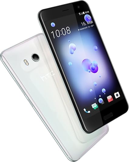 HTC U11 Smartphone (13,97cm (5,5 Zoll), 16 MP Frontkamera, 64GB Speicher, Android) Ice White, mit Amazon Alexa