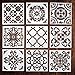 9 Pack Premium Quality Reusable Stencils (6x6 inch) Laser Cut Painting Stencil Painting Stencils for Painting on Wood,Airbrush and Walls Art