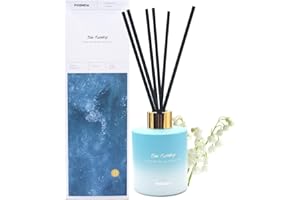 Posinda Reed Diffuser, Lily of The Valley Scented Diffuser with Rattan Sticks Home Fragrance Diffuser Oil Gift Set for Bathroom Shelf Air Fresheners Home & Office Decor,3.5fl.oz(100mml)