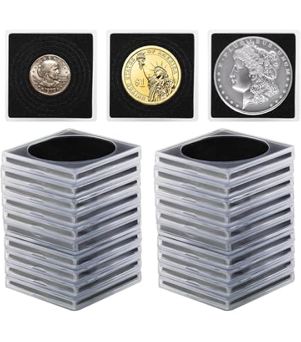 Demi Capsule Lot De 20 Capsules Pour Pièces De Monnaie 46mm Avec Joints