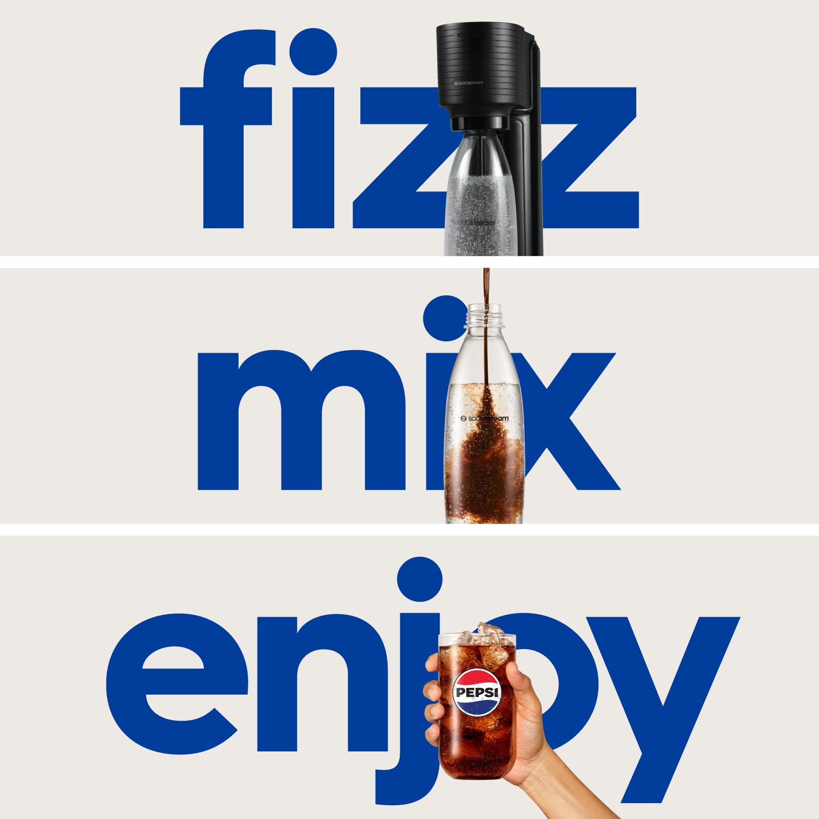 SodaStream Gaia Sparkling Water Maker, Black