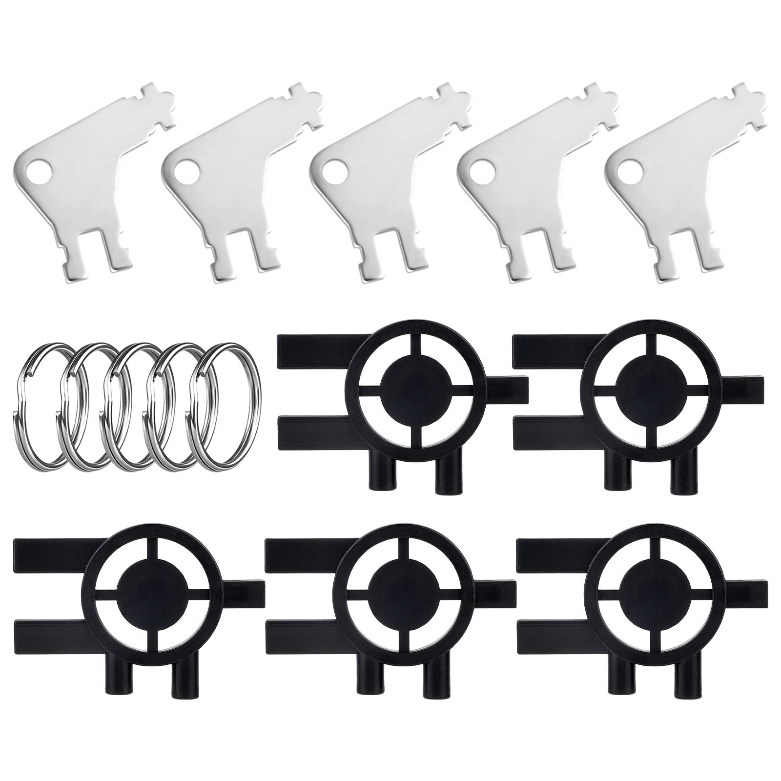 Photo 1 of 10pcs Paper Towel Dispenser Key, 5pcs 3-in-1 Toilet Paper Holder Keys for Cintas & Sanis + 5pcs Tissue Box Keys Opener Replacement Accessories for Georgia Pacific, Home Office School Use