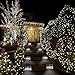 EJFOIEJ Solar String Lights, Outdoor String Lights 72 ft 8 Modes 200 LED Christmas Lights Waterproof Decotation Outdoor Lighting for Gardens Patio Holiday Party(White)
