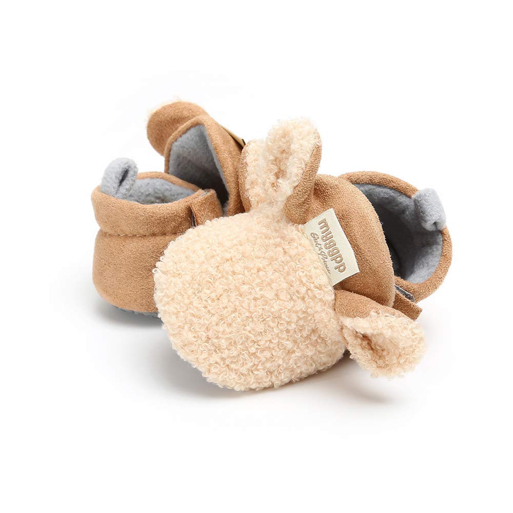 LAFEGEN Baby Booties for Boys Girls with Soft Lining Non Slip Gripper Newborn Infant Slipper Socks Toddler First Walker Crib Shoes 0-18 Months