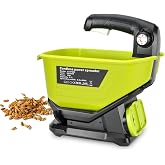 Choerinton Salt Spreader for Ryobi 18V One+ Batteries, Cordless Seed Fertilizer &amp; Ice Melt Spreader, All-Season Power Spreader, Covers Up to 5,000 sq ft, for Driveway Lawn Grass (No Battery)