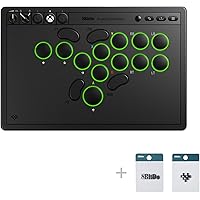 8BitDo All-Button Arcade Controller for Xbox Series X|S, Xbox One & PC – 2.4G Wireless, Low-profile Mechanical Switches, Prog