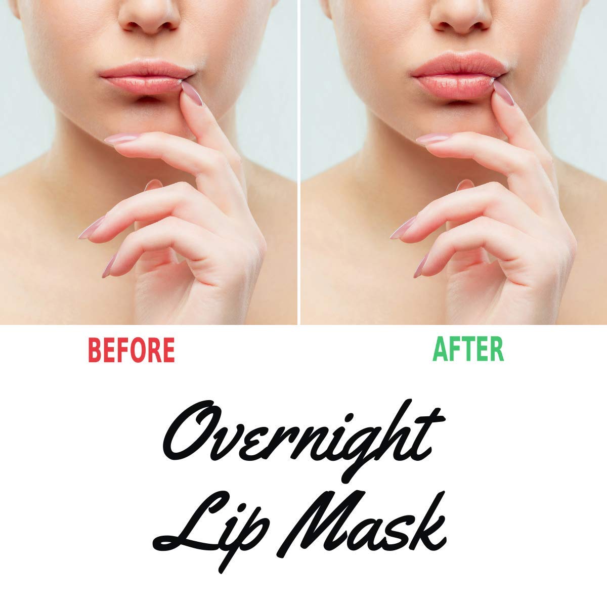 Hebepe Matcha Green Tea Lip Sleeping Mask Overnight with Applicator, Dry Lips Treatment with Coconut Oil, Vitamin E, Fig Extract, Orchid, and Shea Butter, Moisturizer for Dry, Chapped, Cracked Lips : Beauty