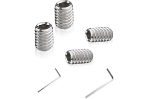 NBPLUS W11366418 Refrigerator Freezer Door Handle Mounting Set Screw Fridge Door Screw - AM 1-5-1 - EA221008/EA230910 Latest Upgrade Tiny Screws Included Wrench