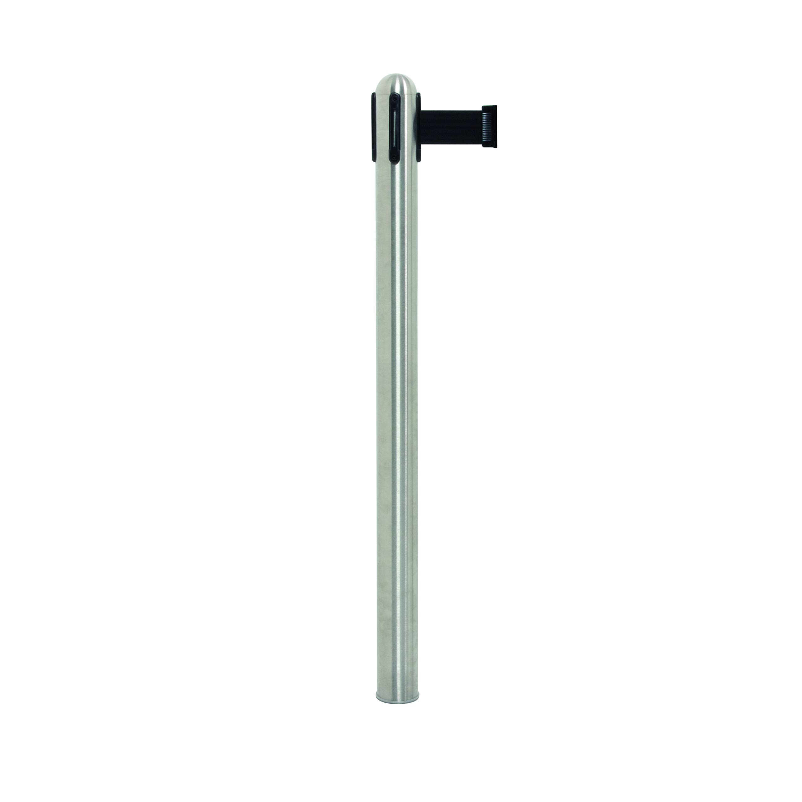 Securit Retractable barrier pole (excl. base) - Black nylon tape (210cm)