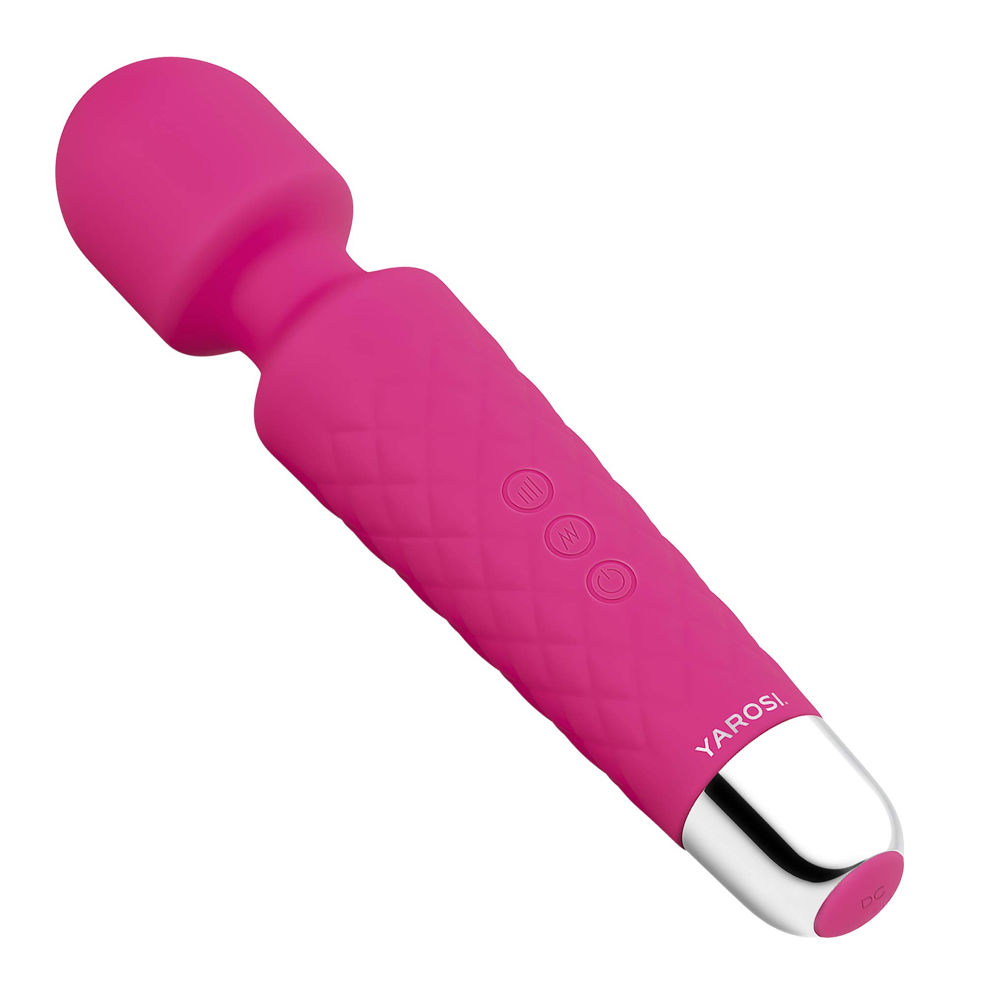 Yarosi Mini Massager- Strongest Cordless Handheld Vibrating Power - Best Rated for Travel Gift - Magic Stress Away - Perfect on Neck Back Foot Hand Pains and Sports Injury - Pink