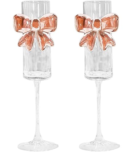 Wnvivi Lot De 2 Verres à Vin En Forme De Rose, Verres à Vin Rouge 150 Ml Pour La Maison, Le Bar, Le Mariage (rose