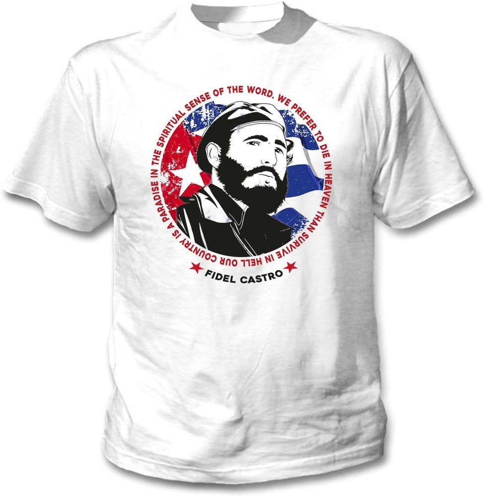 teesquare1st Men's Fidel Castro Our Country White T-Shirt