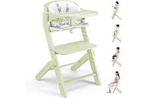 Amazinglife Baby High Chair 3 in 1, Convertible Growth High Chairs for Babies, Feeding Highchairs for Babies and Toddlers, Ad