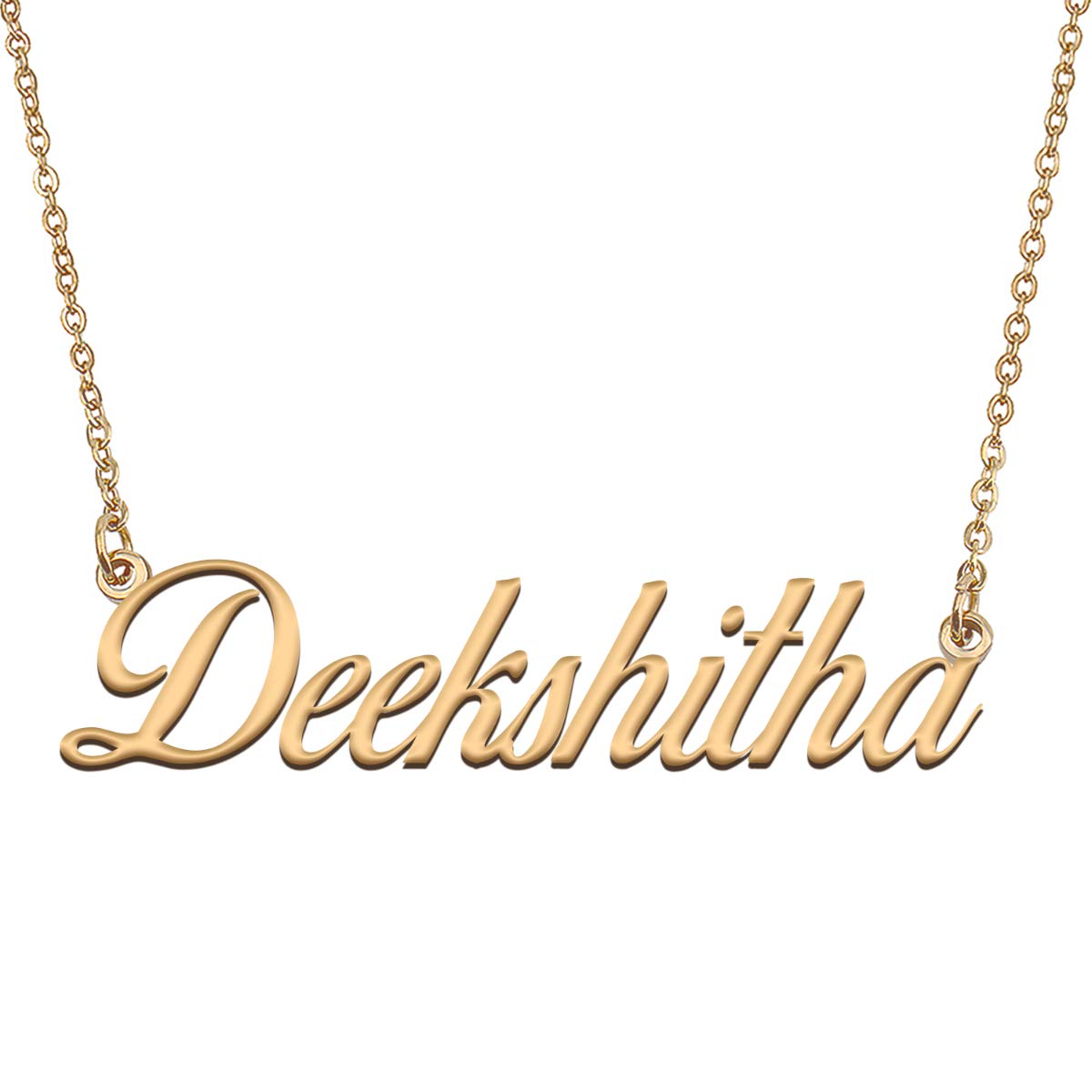 HUAN XUN Customized Custom Simple Any Name Necklace
