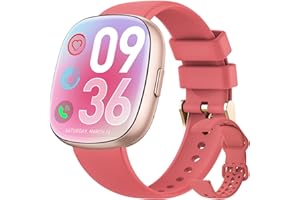 BANLVS Smart Watches for Women Men Fitness: Fitness Tracker with Make/Recive Call 10-Day Battery Life Heart Rate SpO2 Sleep Monitor 120 Sport Mode IP68 Waterproof Smartwatch for iOS Android Phones Magenta