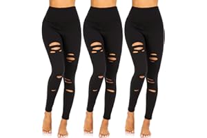 FULLSOFT 3 Pack Leggings for Women Non See Through-Workout High Waisted Tummy Control Running Yoga Pants