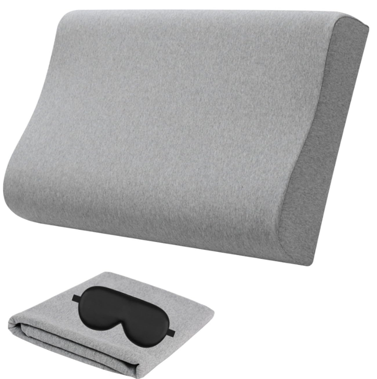 Replacement Pillow Case,Zippered Pillow Cover for Memory Foam Neck Pillow,Soft Cotton Pillow Protector for Neck Cervical Pillow,Latex Pillow