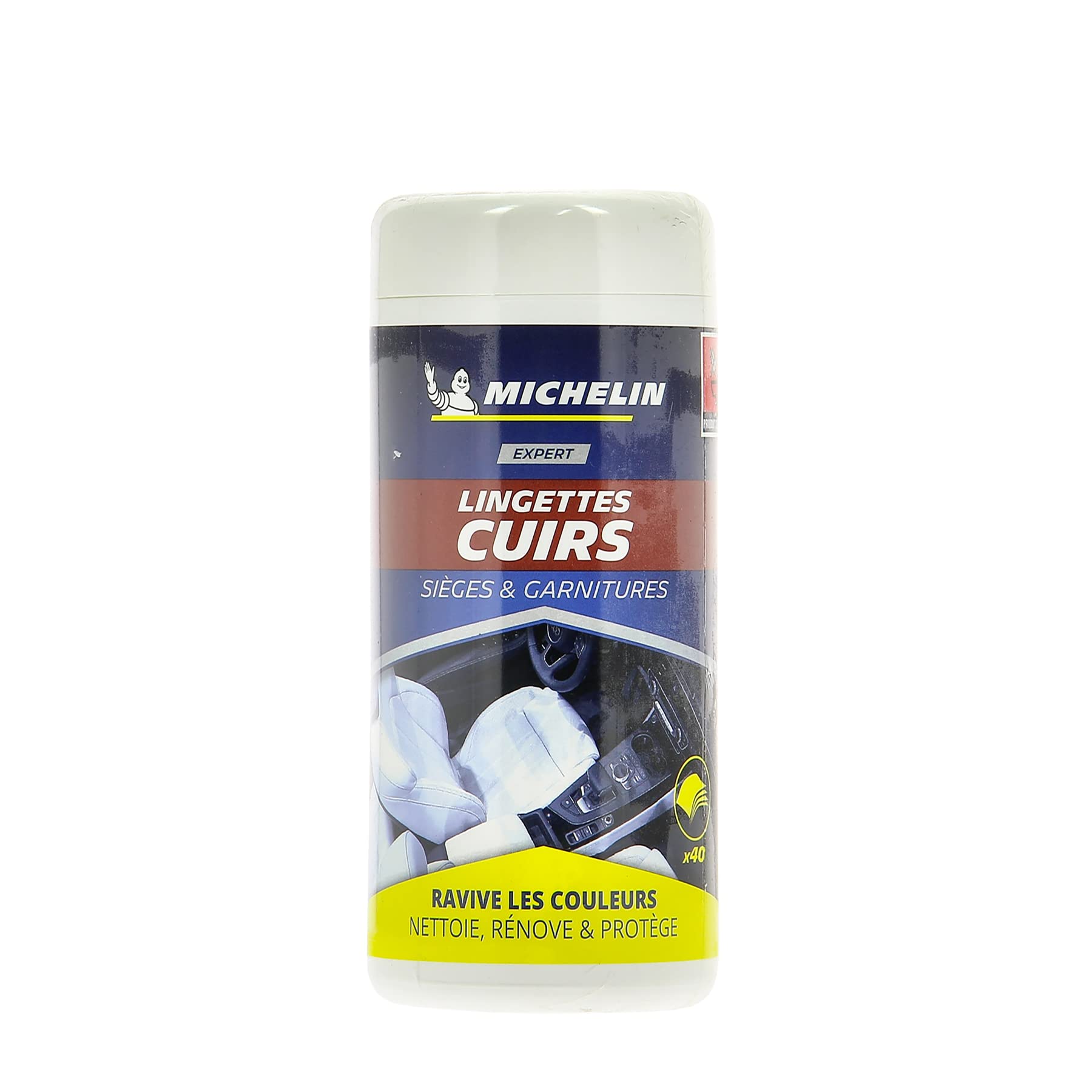 MICHELIN 008883 Box of 40 Leather Wipes