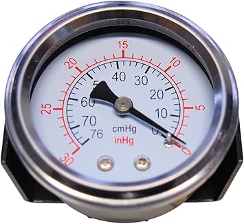 Amazon Co Jp 真空 バキュームゲージ ５０パイ 背面ホース4fニップルタイプ Diy 工具 ガーデン