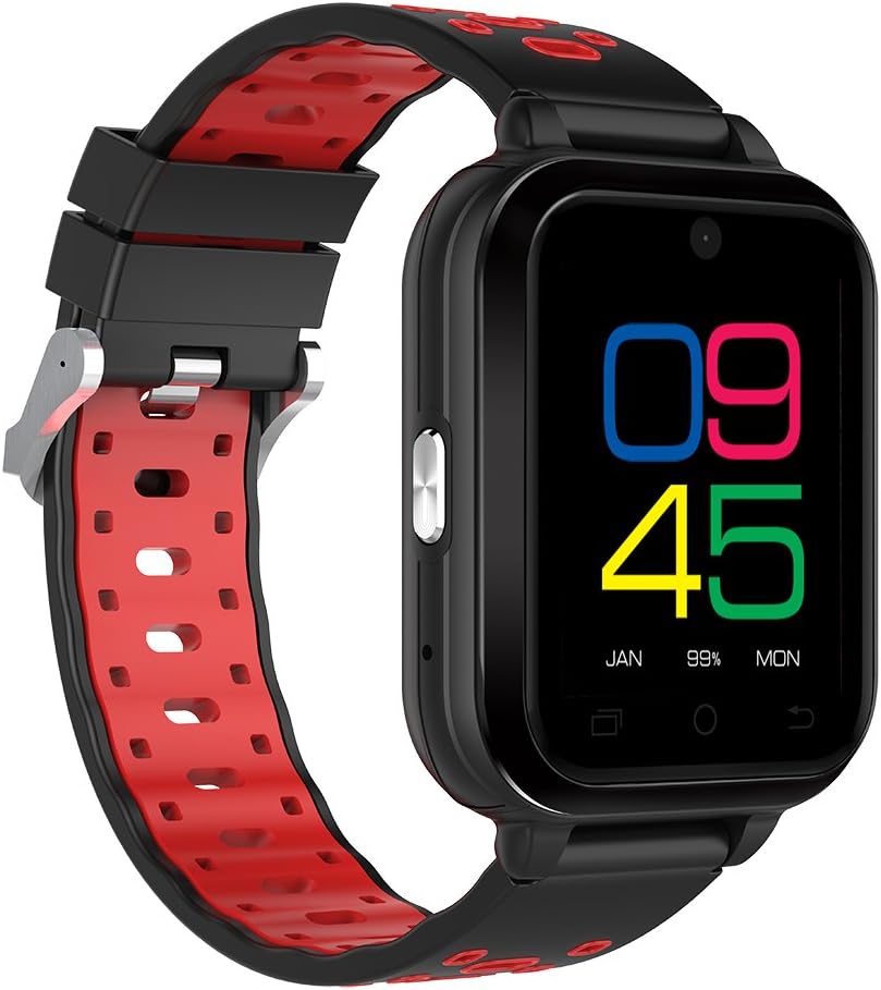 FINOW Q1 PRO, 4G Smartwatch Phone IP67 Waterproof, 1.54 inch, Android 6.0, MTK6737, 1GB RAM, 8GB ROM, Bluetooth, GPS (Red Black)