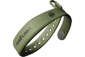 Hero Link® Medical ID Bracelet & Wellness Wristband – Adjustable Silicone, Waterproof, Heat-Resistant, Smart Band with NFC Tag for Instant Emergency Info Access