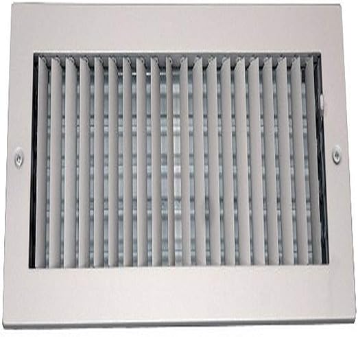 Speedi Grille Sg 410 Asd 4 Inch By 10 Inch Soft White Steel Ceiling Or Wall Register With Adjustable Single Deflection Diffuser
