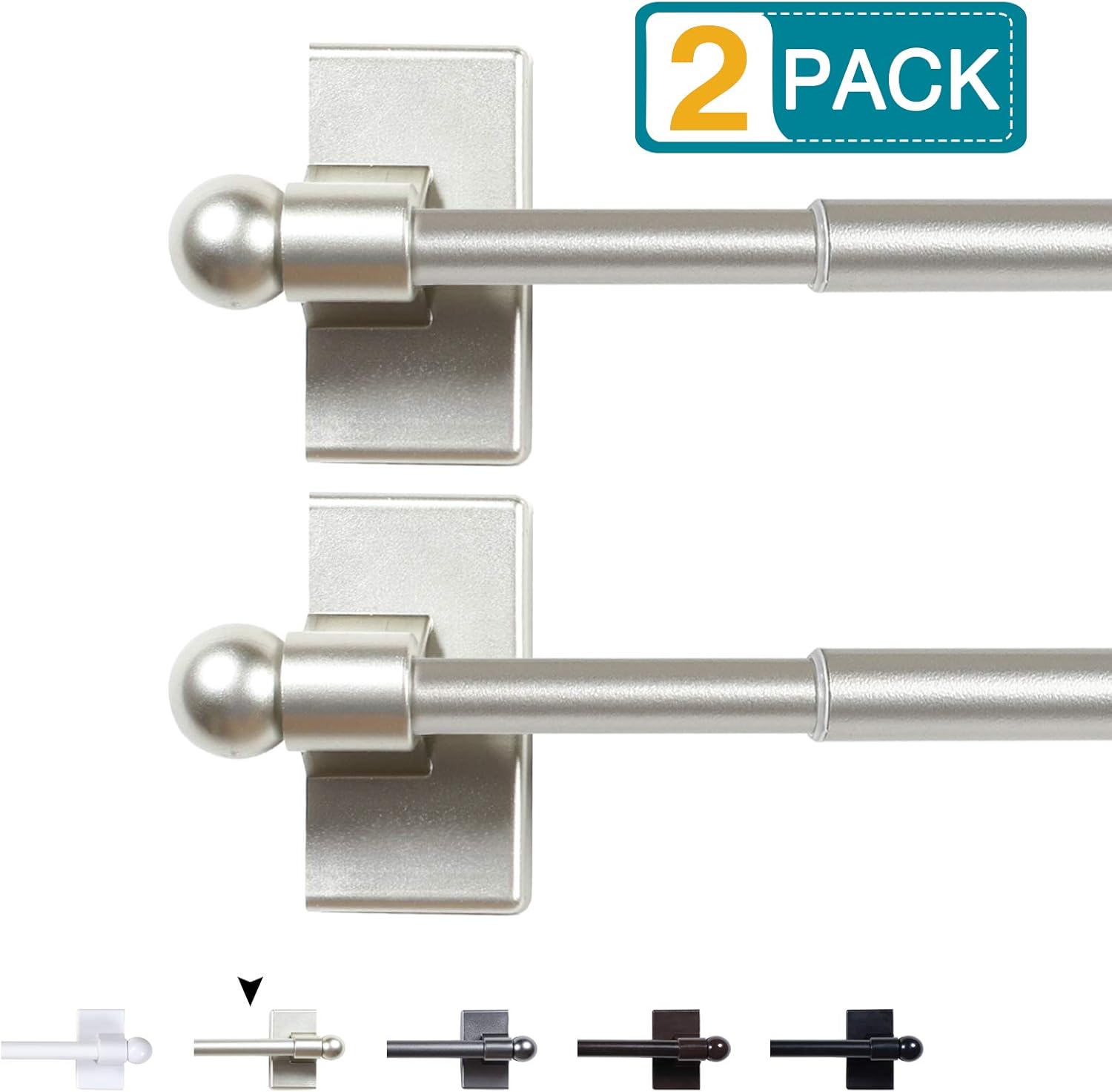 Amazon Com Primebeau Easy Installation Magnetic Curtain Rods