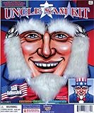 Deluxe Uncle Sam Moustache & Beard Adult Costume Set