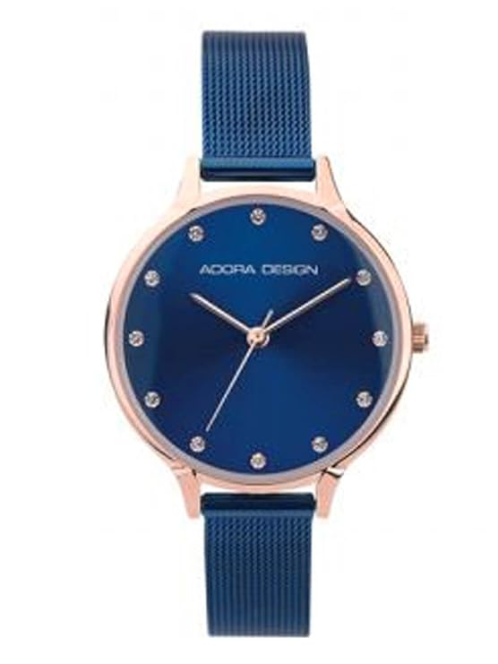 Adora Design Damenuhr mit Milanaisearmband Blau 32 MM AD8060