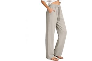 Summer Pants for Women 2026 Lightweight High Waisted Pants for Hiking Golf Quick Dry Loose Sweatpants with Pockets