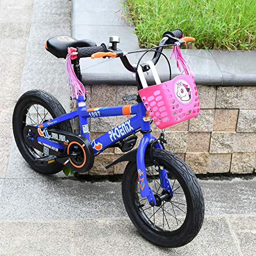 Little World Kids Bike Basket, Front Handlebar Bicycle Basket with 1