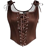 Scarlet Darkness Women Renaissance Corset Pirate Bustier Top Bodice Bodyshaper
