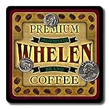 Whelen Coffee Neoprene Rubber Drink Coasters - 4 Pack