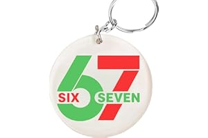KATINAT 6-7 Meme Keychains – 67 Popular Saying Funny Six Seven Internet Meme Keychain